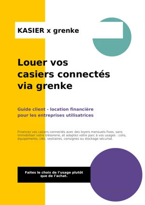 Couverture : Louer vos casiers connectés via grenke